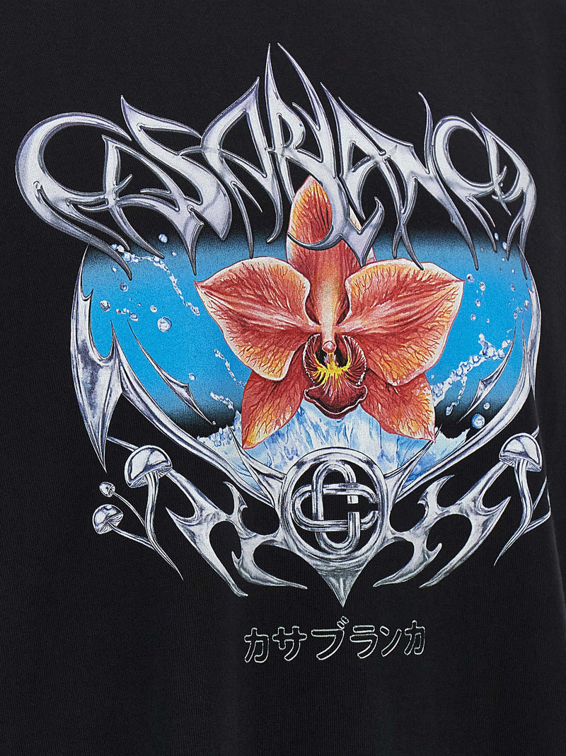Camiseta de algodão orgânico Casablanca para homens