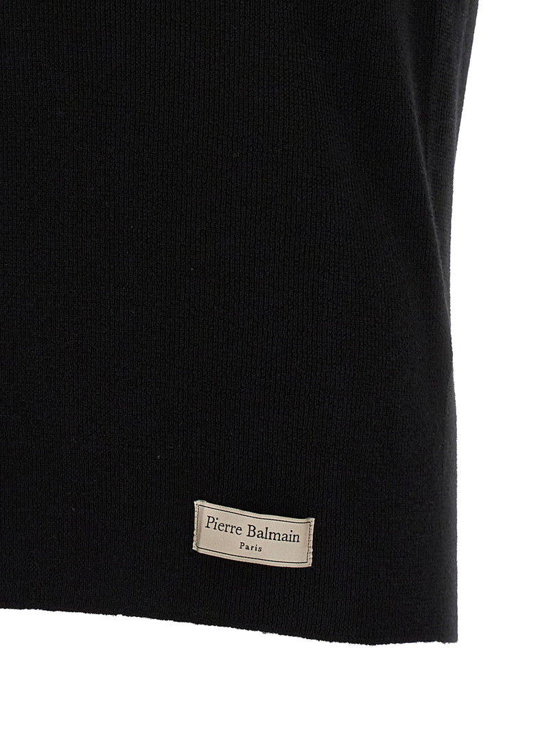 Balmain Merino Wool Polo Shirt for Men