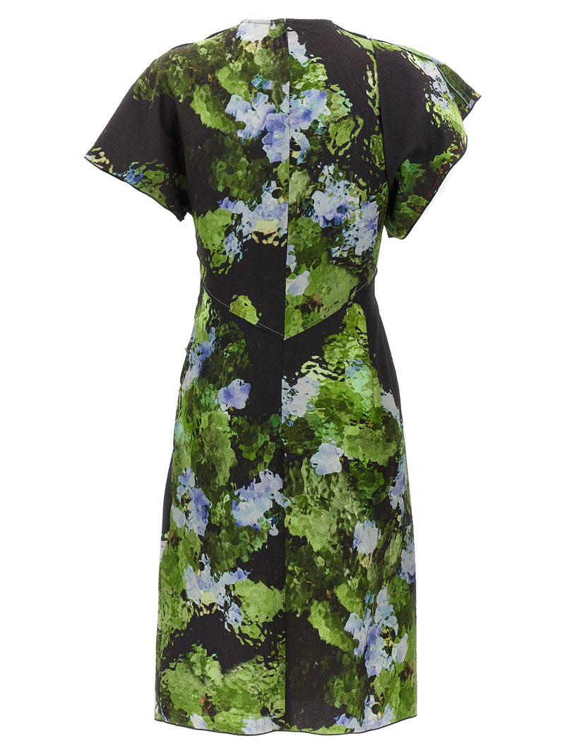 Victoria Beckham Floral Printed Dress | Urbalenti™ NYC