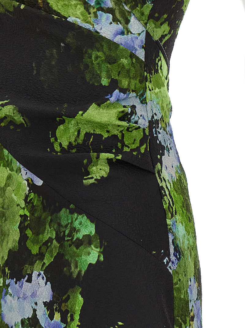 Victoria Beckham Floral Printed Dress | Urbalenti™ NYC