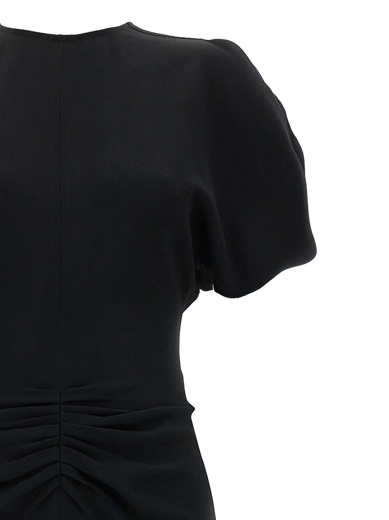 Victoria Beckham Victoria Beckham Gathered Waist Midi Dress
