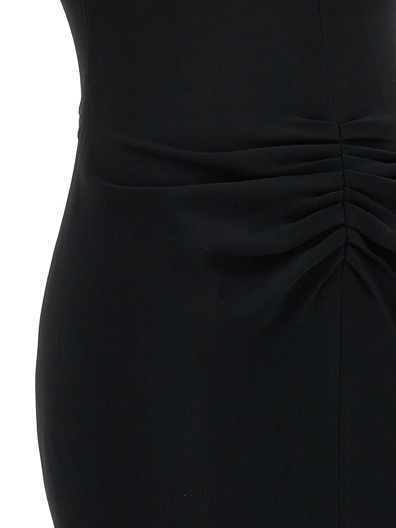 Victoria Beckham Victoria Beckham Gathered Waist Midi Dress