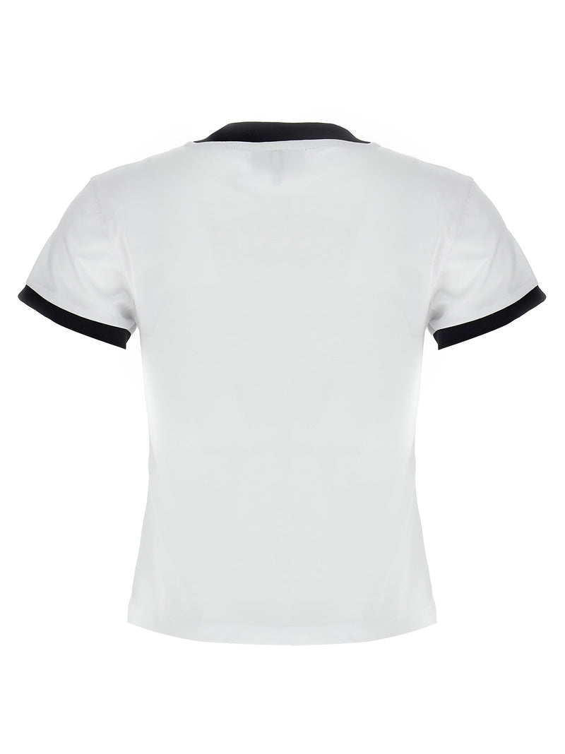 Ganni White Cotton T-Shirt