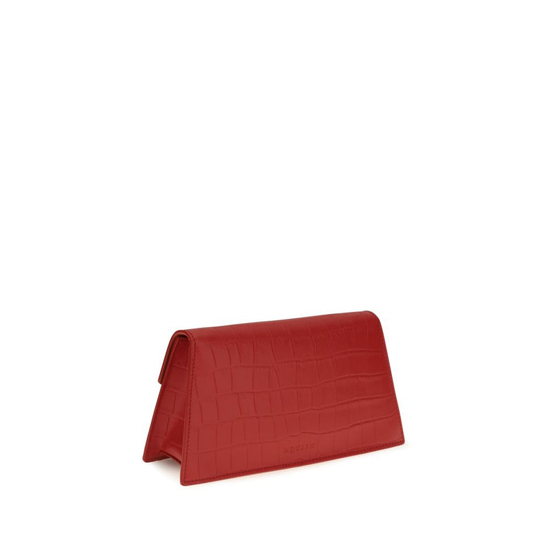 Alexander McQueen Mini Skull Crocodile-Embossed Clutch Bag for Women
