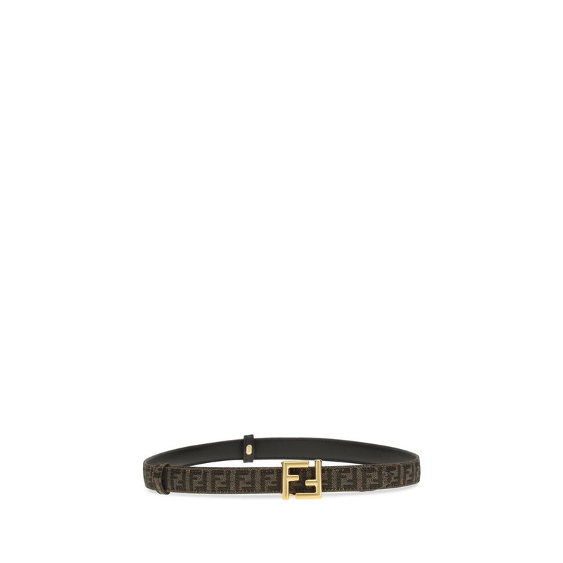 Ceinture classique en cuir de veau Fendi pour femme