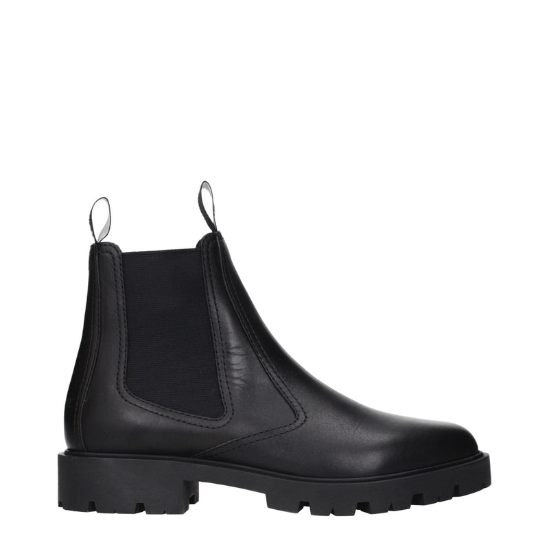 Celine Black Leather Ankle Boots