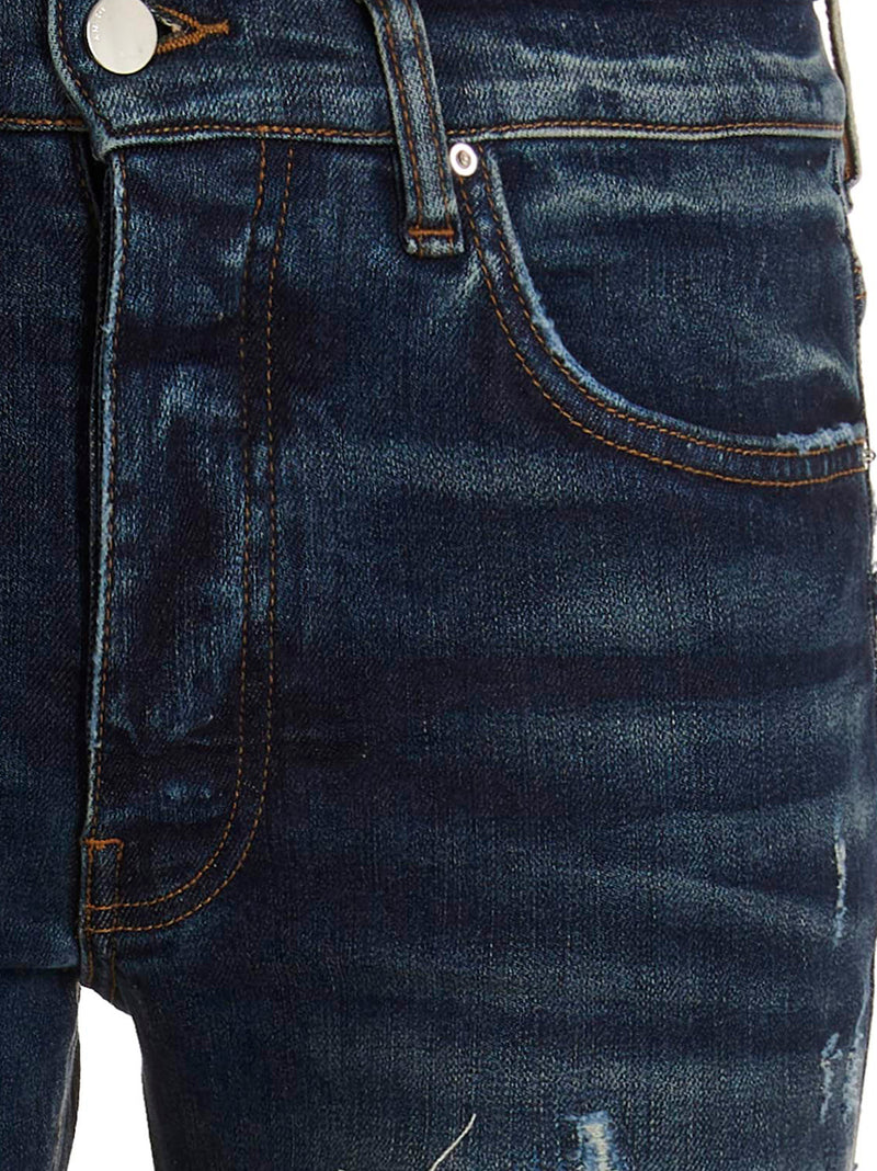 Vaqueros pitillo de algodón azul de Amiri