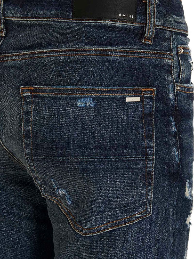 Vaqueros pitillo de algodón azul de Amiri