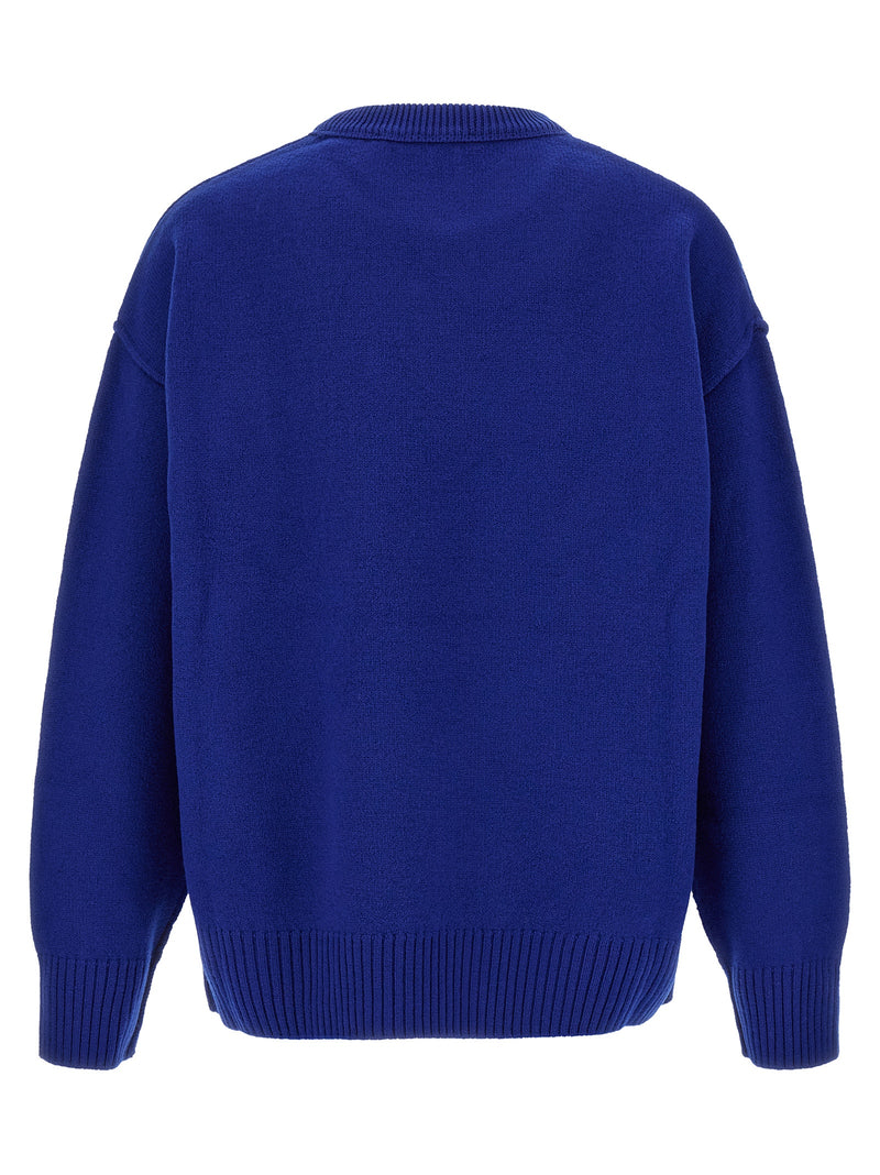 Ami Paris Blue Wool Cardigan