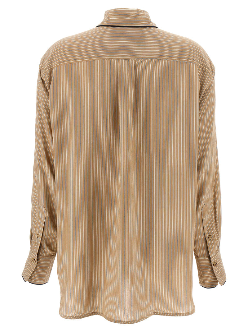 Victoria Beckham Piping Detail Pyjama Shirt | Urbalenti... | Urbalenti™ NYC