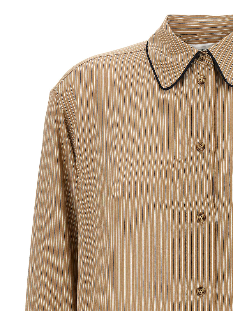 Victoria Beckham Piping Detail Pyjama Shirt | Urbalenti... | Urbalenti™ NYC