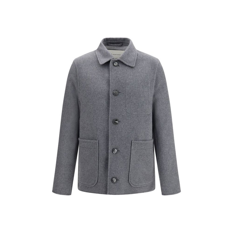 Ami Paris Wool Full-Length Jacket for Men