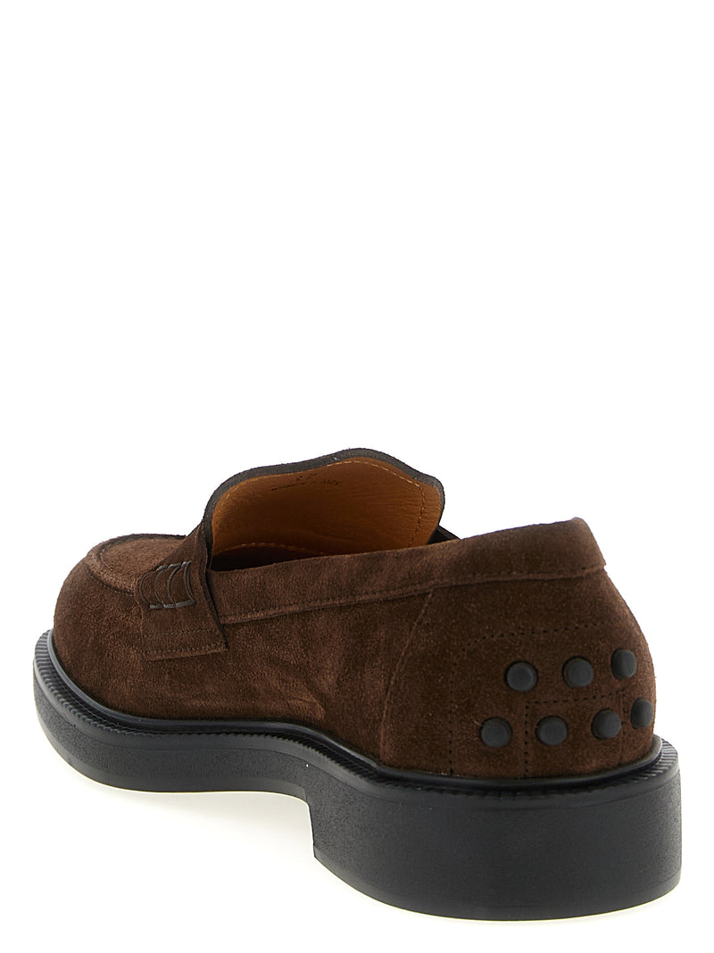 Mocasines sin cordones de piel de becerro Tod's para mujer