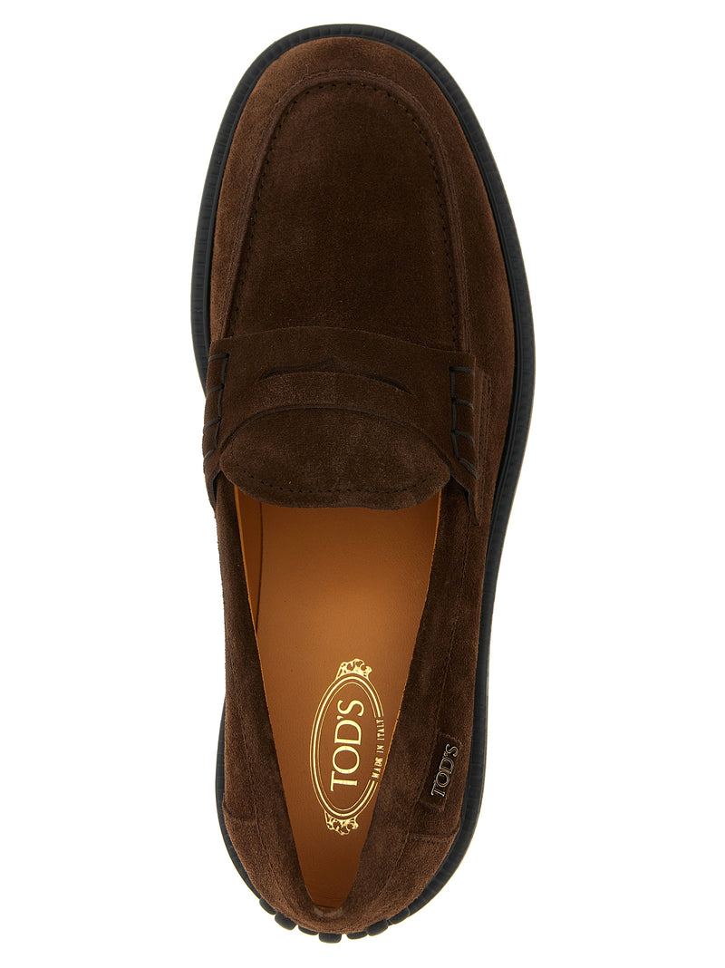 Mocasines sin cordones de piel de becerro Tod's para mujer