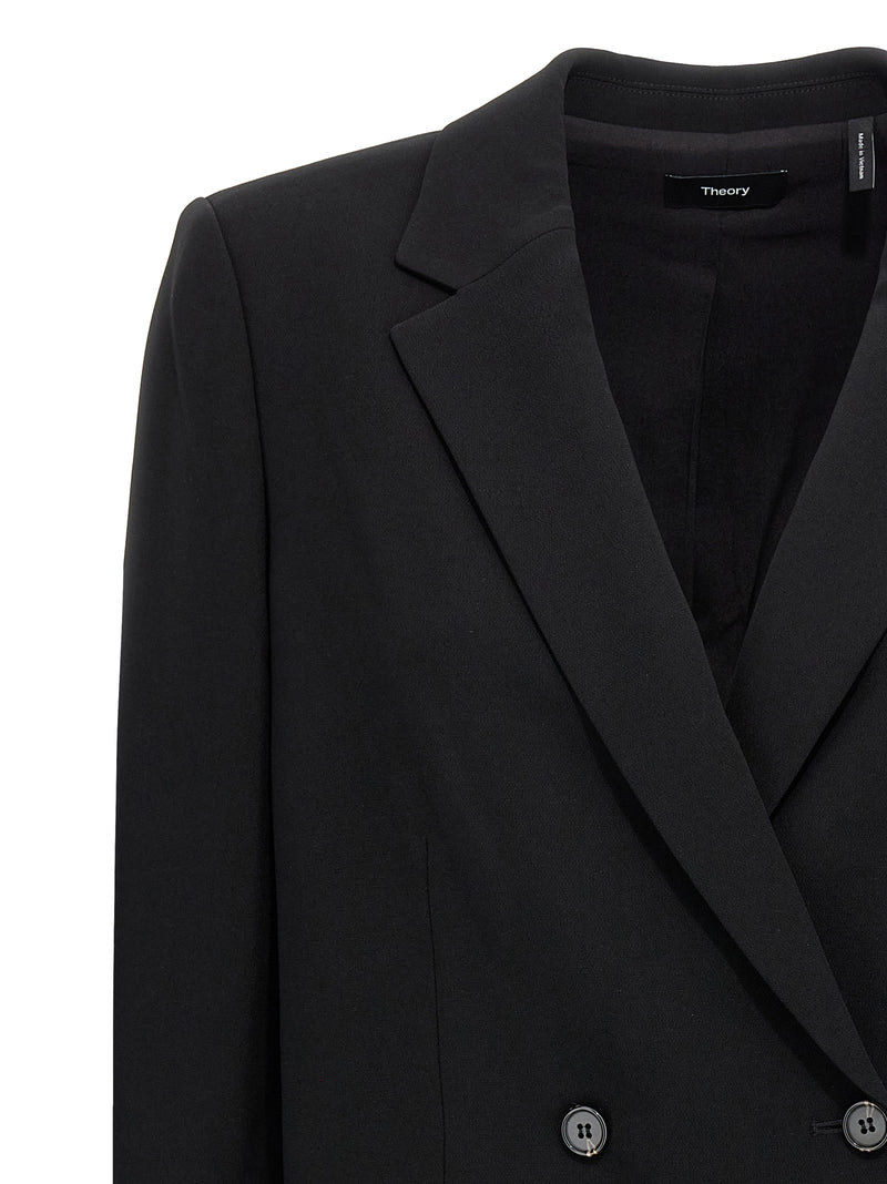 Blazer negro de triacetato de Theory