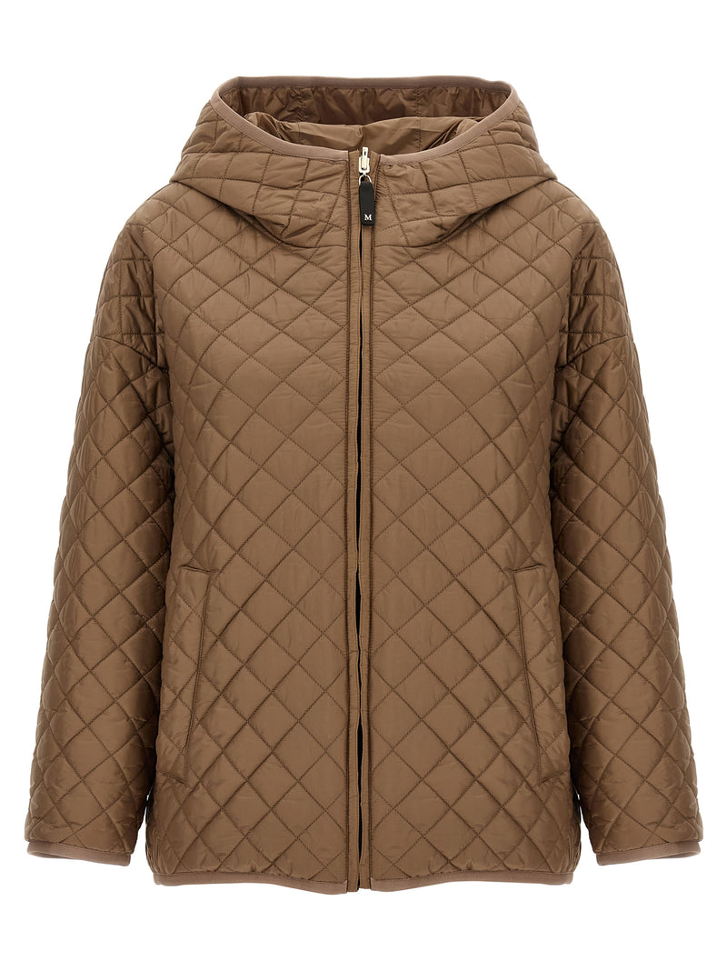Giacca in tessuto tecnico beige di Max Mara in poliestere