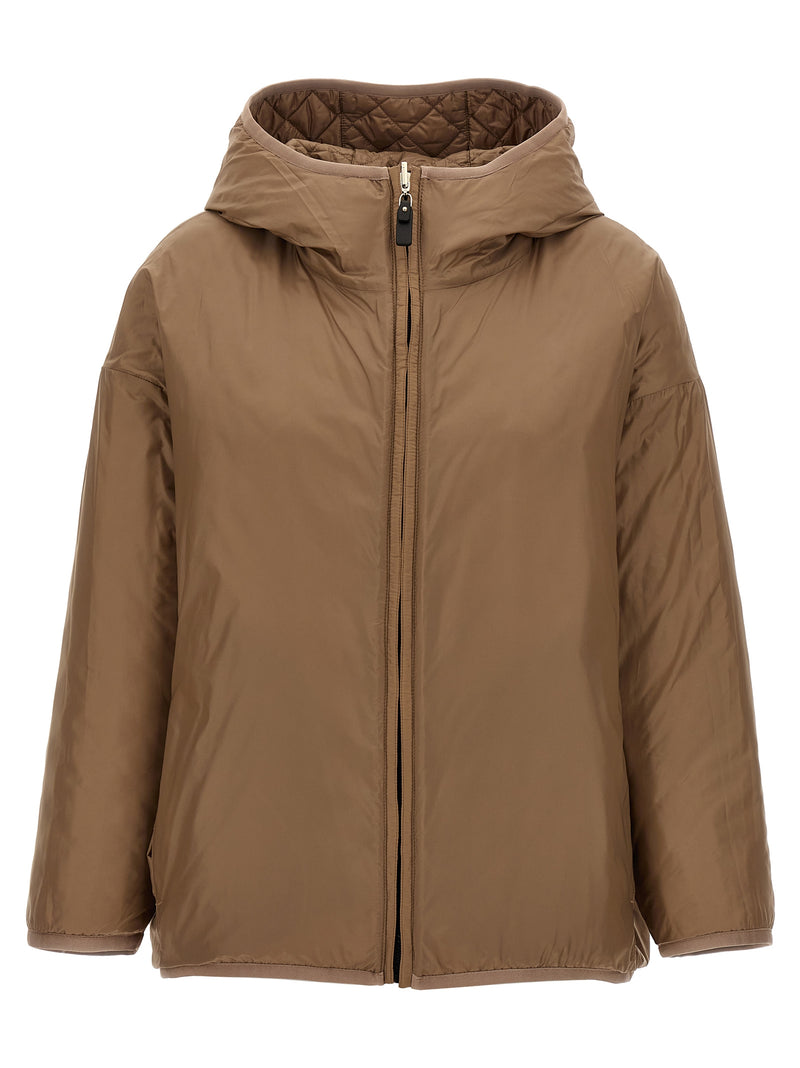 Giacca in tessuto tecnico beige di Max Mara in poliestere