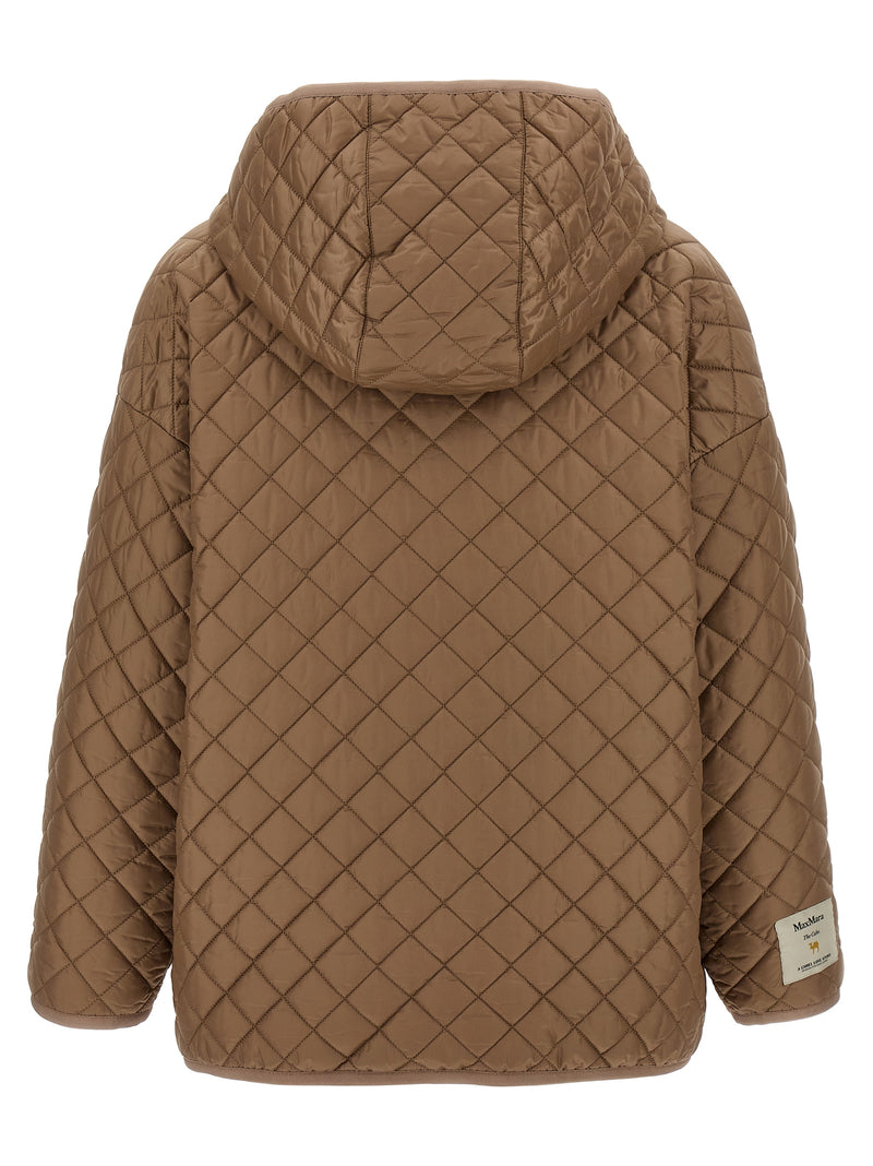Giacca in tessuto tecnico beige di Max Mara in poliestere