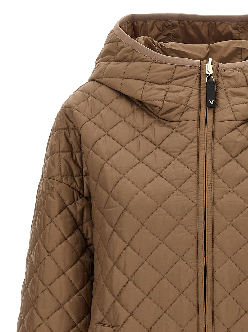 Giacca in tessuto tecnico beige di Max Mara in poliestere
