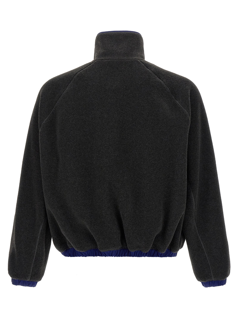 Sweat-shirt gris en polyester Ami Paris