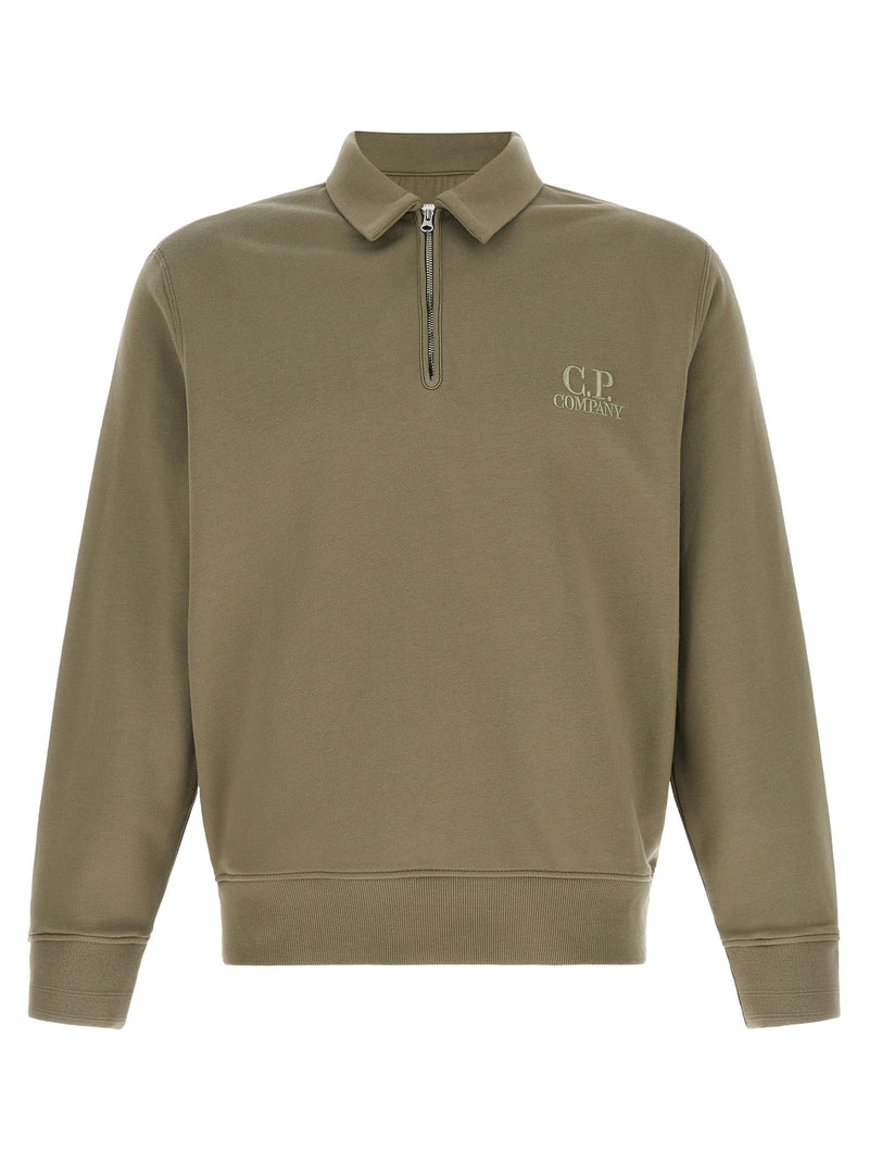 Moletom cinza de algodão C.P. Company