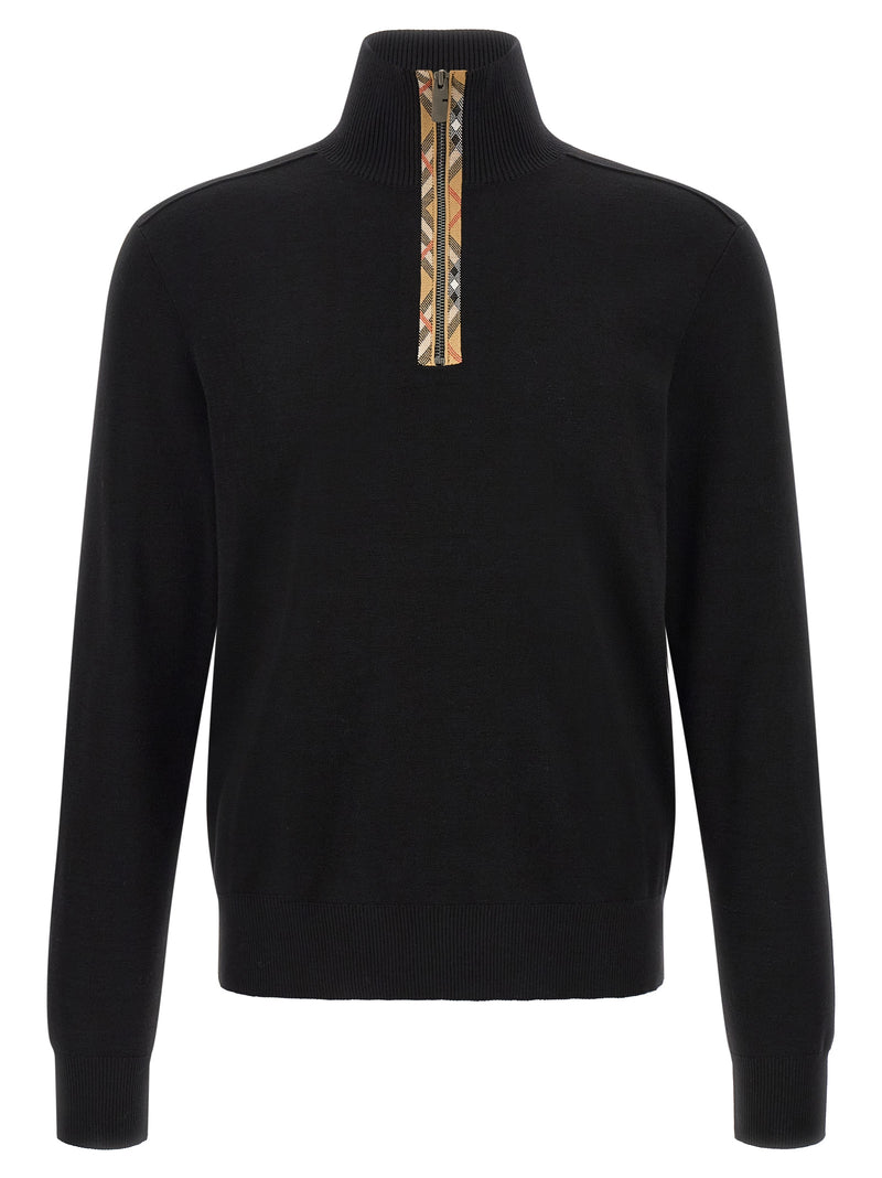 Cardigan en laine noire Burberry