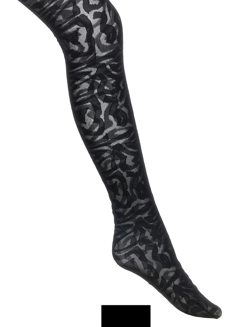Meias de poliamida pretas Emilio Pucci