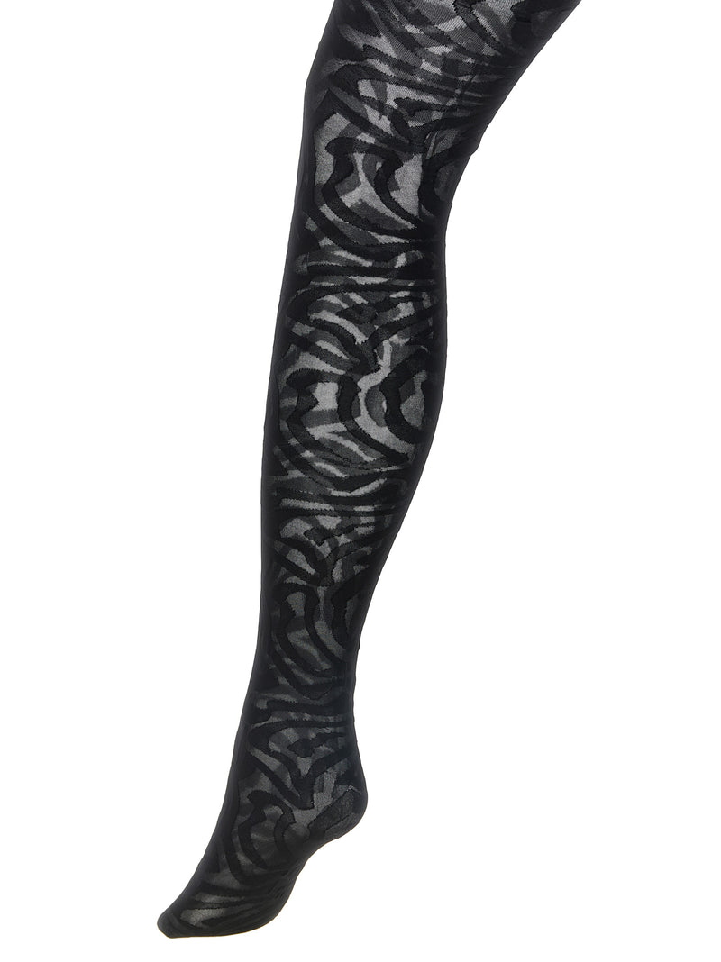 Meias de poliamida pretas Emilio Pucci