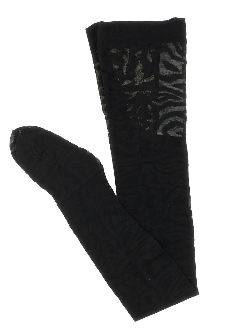 Meias de poliamida pretas Emilio Pucci