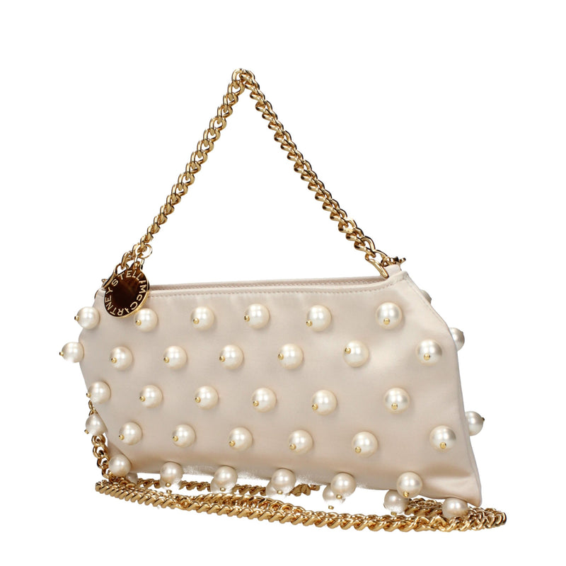 Bolsa de mão de tecido bege Stella McCartney