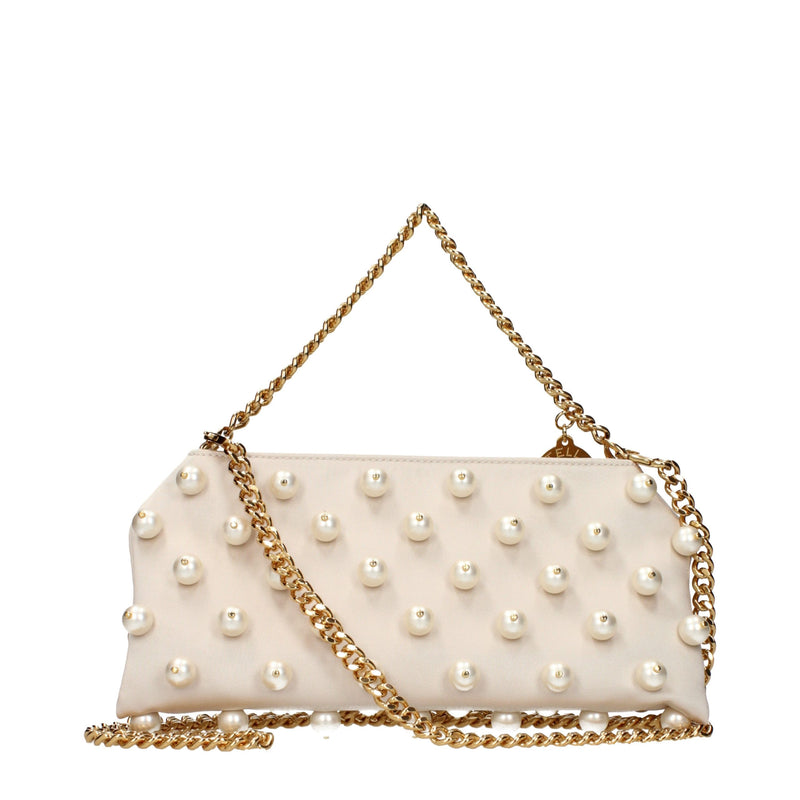 Bolsa de mão de tecido bege Stella McCartney
