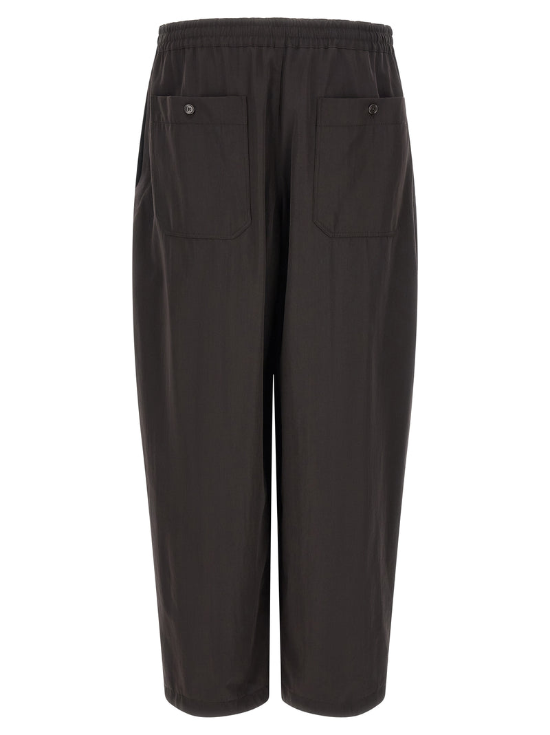 Joggers in lana marrone Lemaire (pantaloni da allenamento)