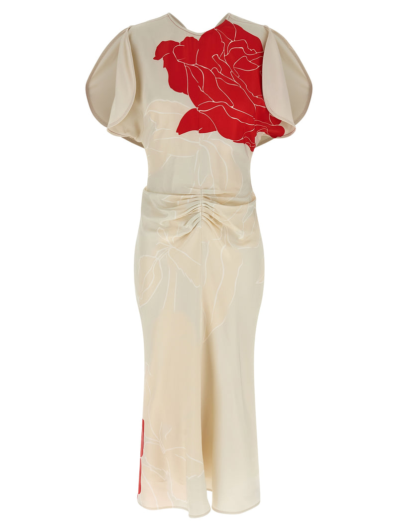 Victoria Beckham Gathered Waist Dress | Urbalenti™ NYC