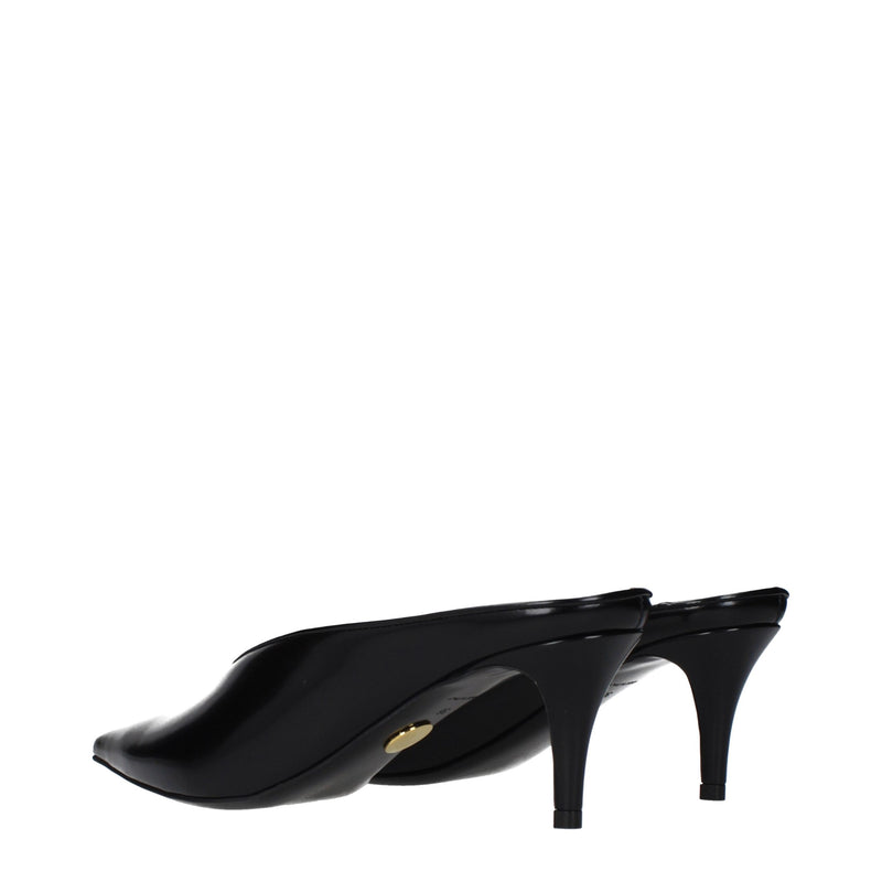 Scarpins pretos de salto alto em couro Stella McCartney