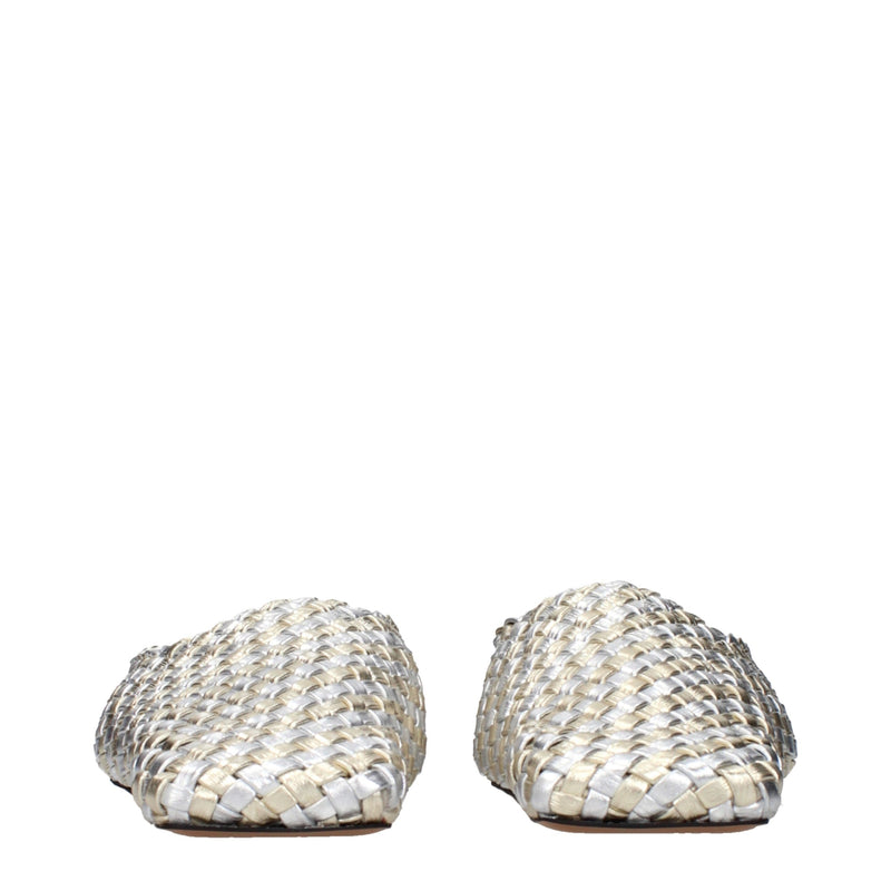 Pantoufles en cuir gris Stella McCartney