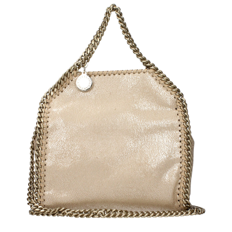 Bolsa de couro dourado Stella McCartney