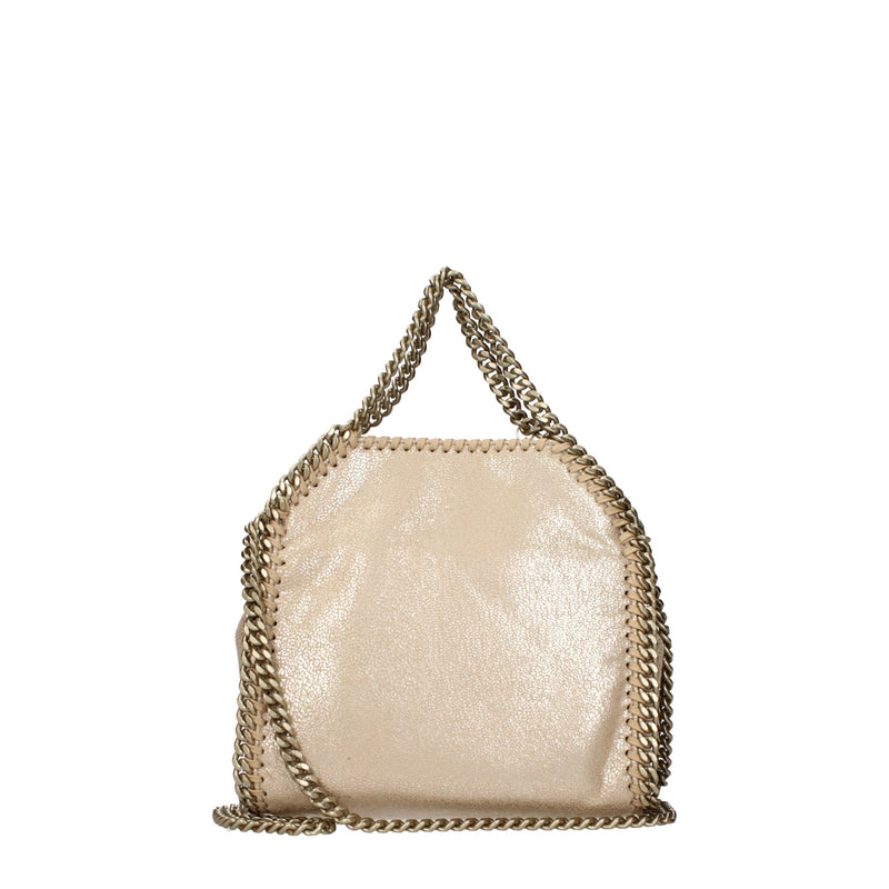 Bolsa de couro dourado Stella McCartney