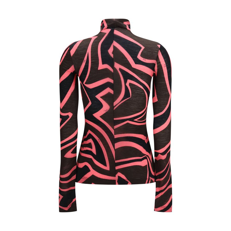Camisa de lã multicolorida com estampa Oves Aries Emilio Pucci