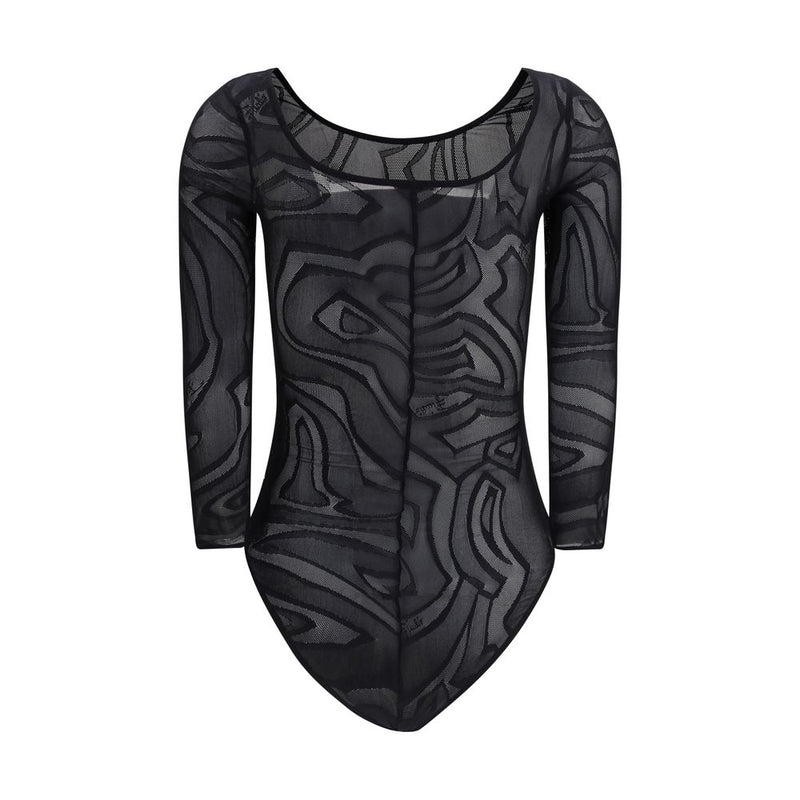 Body Emilio Pucci preto de poliamida
