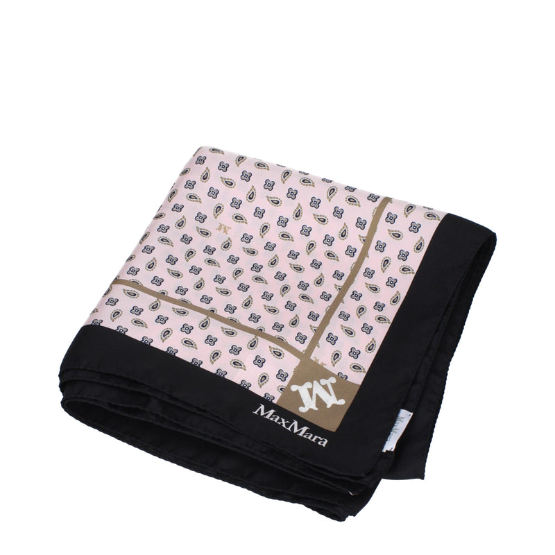 Foulard en soie rose Max Mara