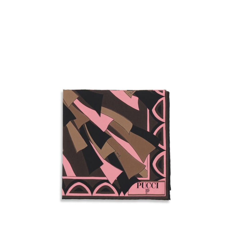 Lenço de seda multicolorido Emilio Pucci