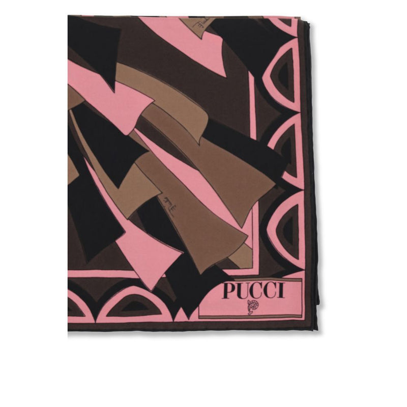 Lenço de seda multicolorido Emilio Pucci