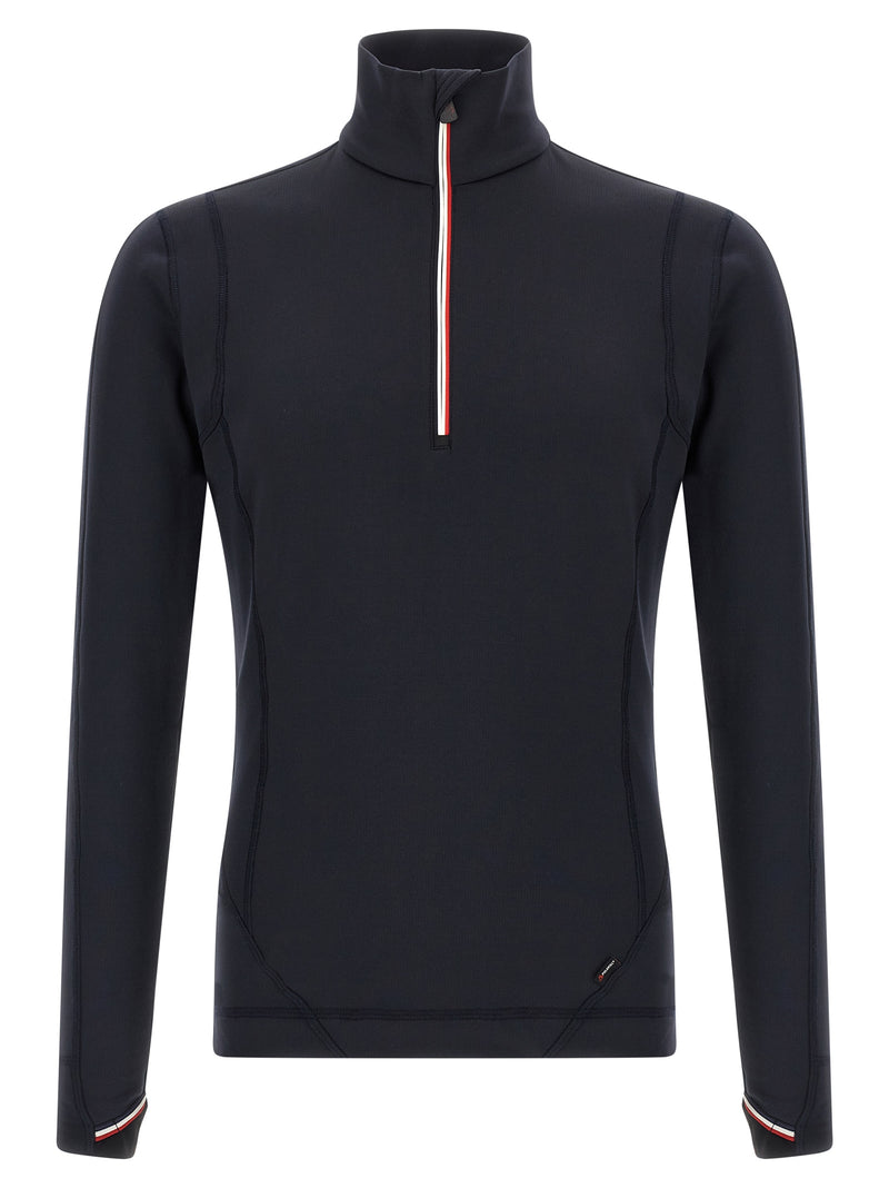 Felpa in poliammide blu Moncler Grenoble