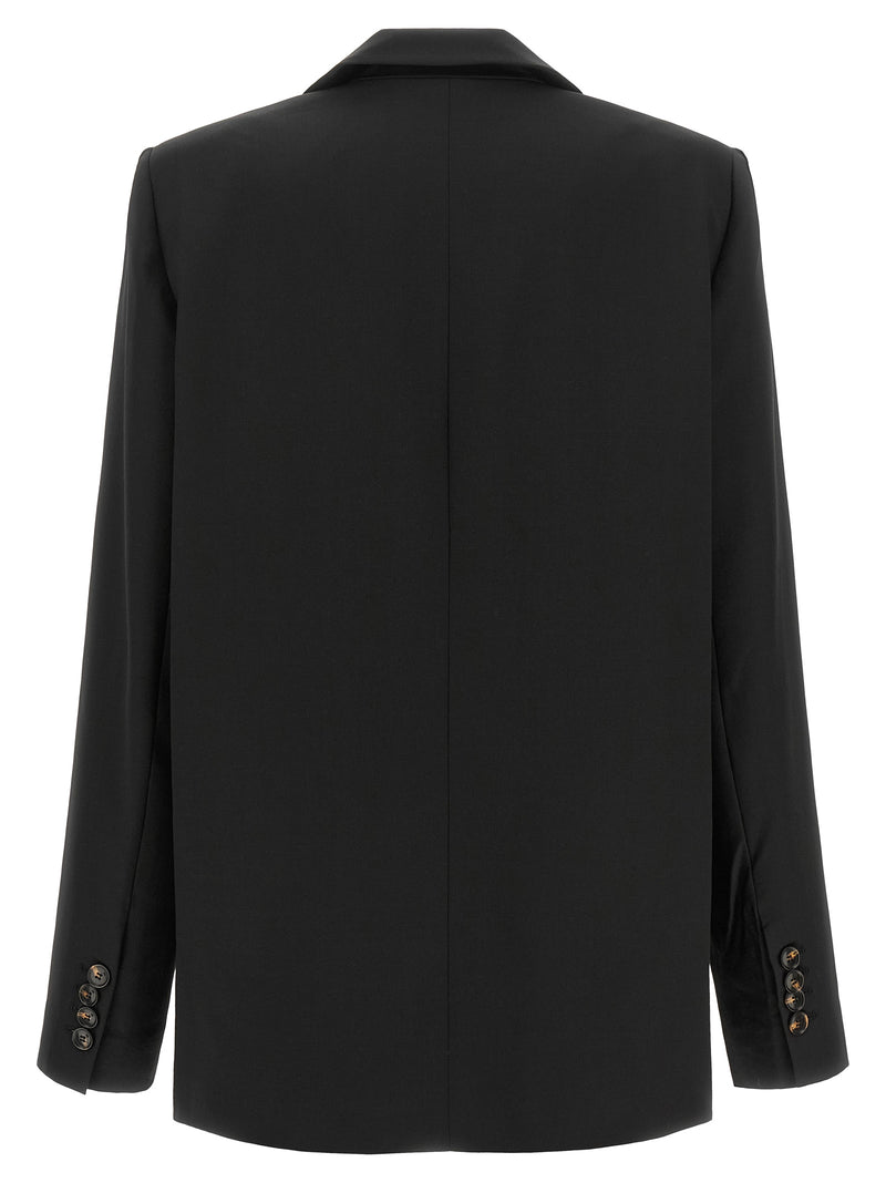 Blazer noir Ganni en polyester