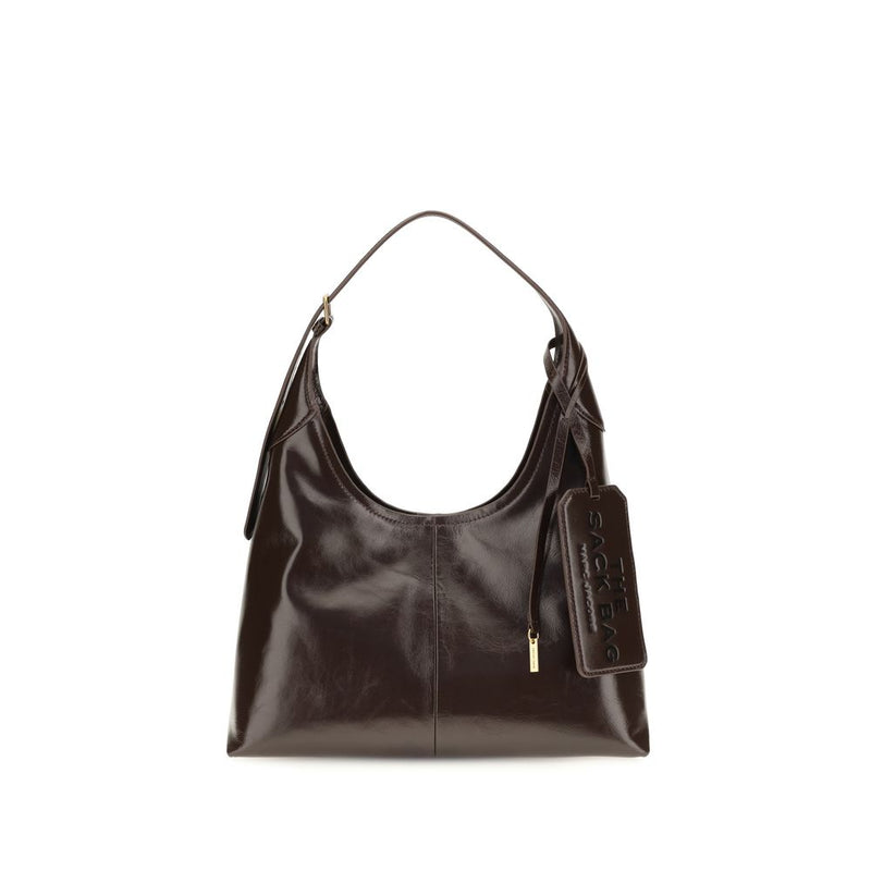 Borsa a spalla Marc Jacobs in pelle di vitello marrone Bos Taurus