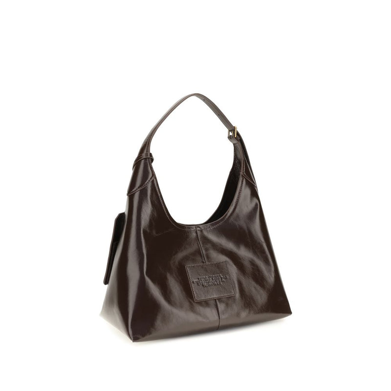 Borsa a spalla Marc Jacobs in pelle di vitello marrone Bos Taurus