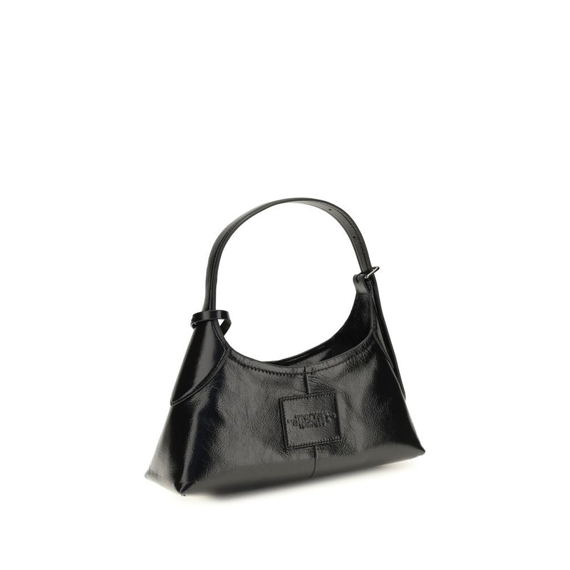 Borsa a spalla Marc Jacobs in pelle di vitello nera Bos Taurus