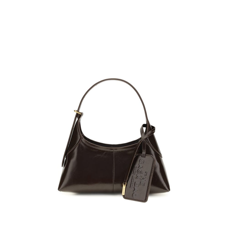 Borsa a spalla Marc Jacobs in pelle di vitello marrone Bos Taurus