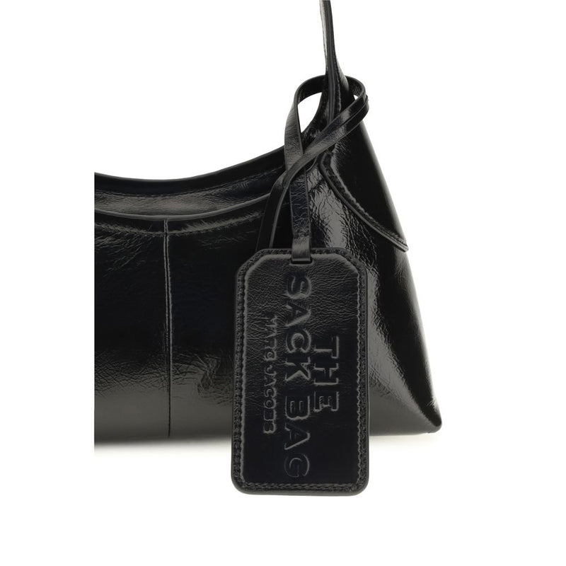Borsa a spalla Marc Jacobs in pelle di vitello nera Bos Taurus