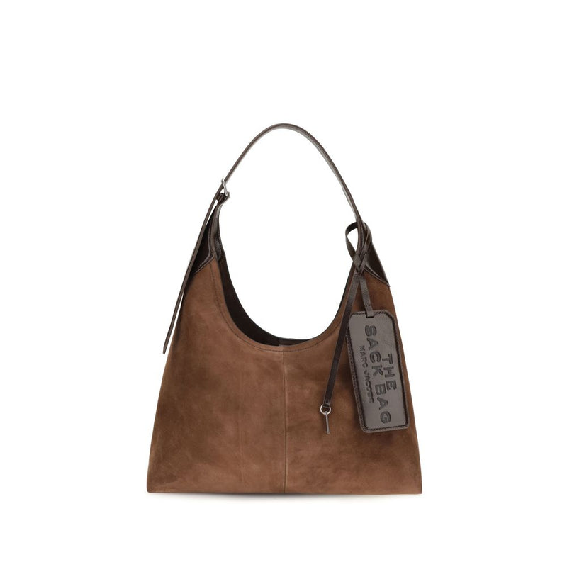 Borsa a tracolla in pelle scamosciata marrone Marc Jacobs